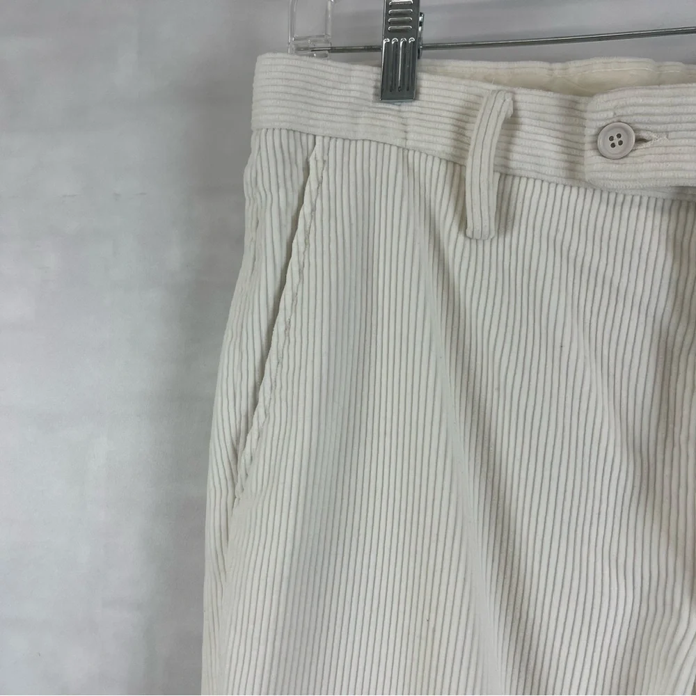Gucci Men’s Fine Wale Corduroy Trousers‎ Pants Ivory Size 46 (30x30)
